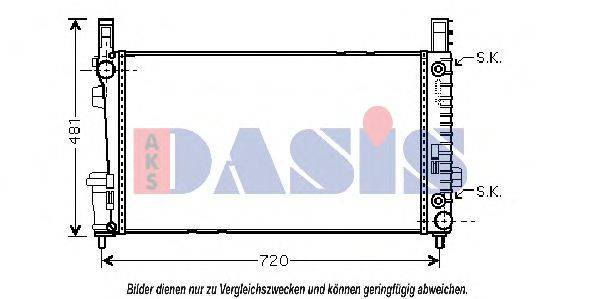 AKS DASIS 120071N Радиатор, охлаждение двигателя