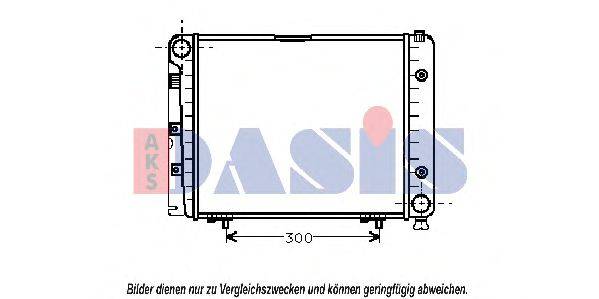 AKS DASIS 120460N Радиатор, охлаждение двигателя