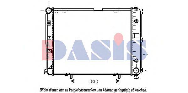 AKS DASIS 120480N Радиатор, охлаждение двигателя