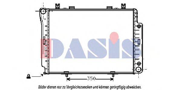 AKS DASIS 120720N Радиатор, охлаждение двигателя