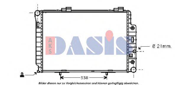 AKS DASIS 120780N Радиатор, охлаждение двигателя