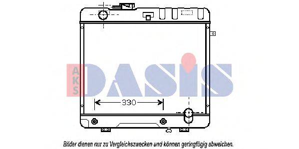 AKS DASIS 120870N Радиатор, охлаждение двигателя