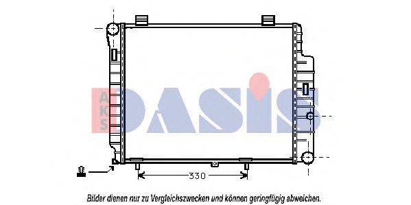 AKS DASIS 120900N Радиатор, охлаждение двигателя
