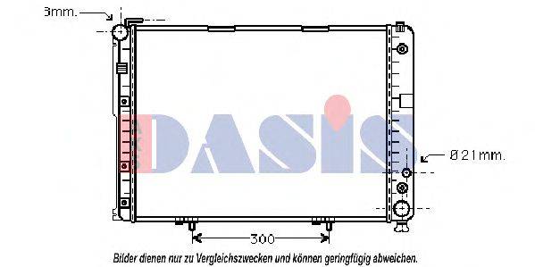 AKS DASIS 120950N Радиатор, охлаждение двигателя