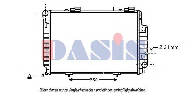 AKS DASIS 121150N Радиатор, охлаждение двигателя