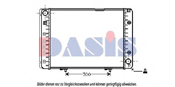 AKS DASIS 121580N Радиатор, охлаждение двигателя