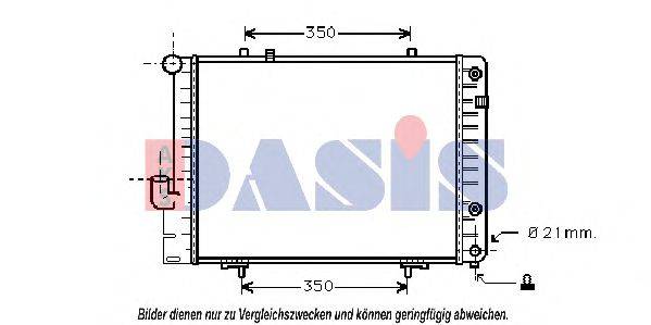 AKS DASIS 121610N Радиатор, охлаждение двигателя
