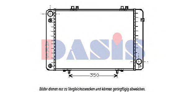 AKS DASIS 121620N Радиатор, охлаждение двигателя