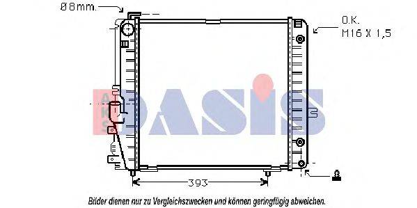 AKS DASIS 121640N Радиатор, охлаждение двигателя