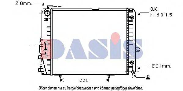 AKS DASIS 121650N Радиатор, охлаждение двигателя