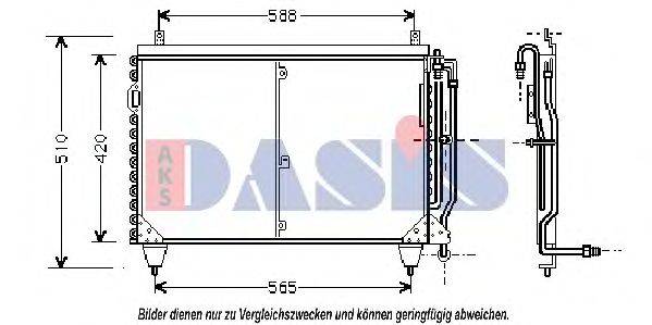 AKS DASIS 121940N Конденсатор, кондиционер