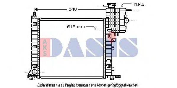 AKS DASIS 121950N Радиатор, охлаждение двигателя