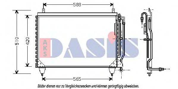 AKS DASIS 122001N Конденсатор, кондиционер