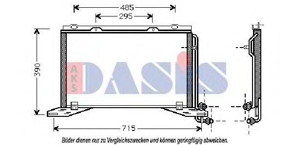 AKS DASIS 122180N Конденсатор, кондиционер