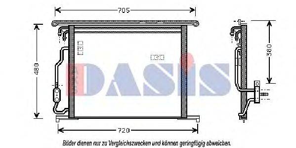 AKS DASIS 122190N Конденсатор, кондиционер