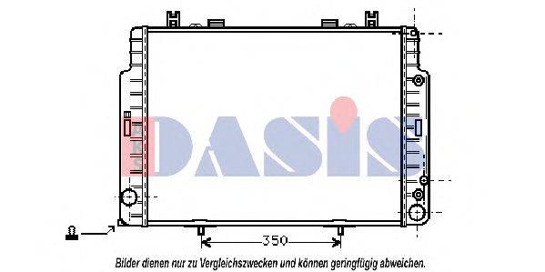 AKS DASIS 122730N Радиатор, охлаждение двигателя