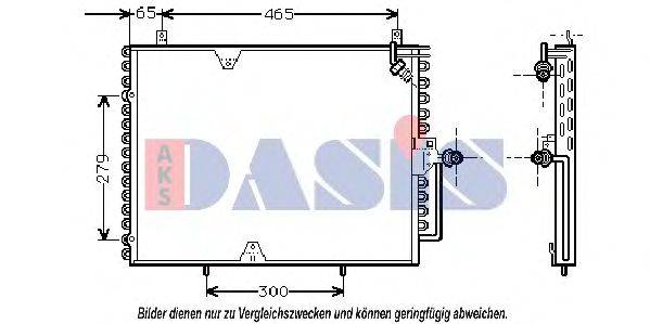 AKS DASIS 122960N Конденсатор, кондиционер