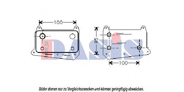 AKS DASIS 126030N масляный радиатор, двигательное масло