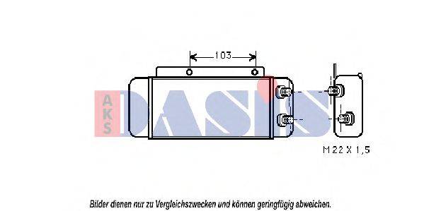 AKS DASIS 126210N масляный радиатор, двигательное масло