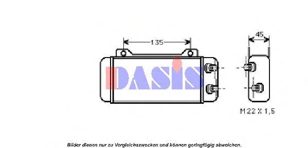 AKS DASIS 126230N масляный радиатор, двигательное масло