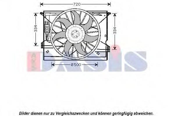 AKS DASIS 128109N Вентилятор, охлаждение двигателя