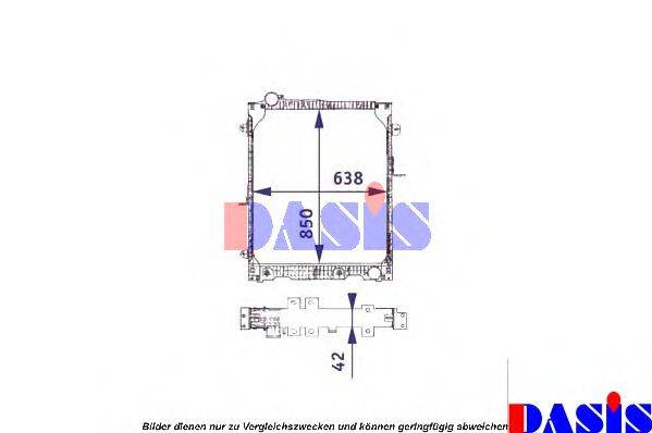 AKS DASIS 130090T Радиатор, охлаждение двигателя