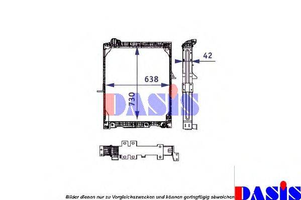 AKS DASIS 130150N Радиатор, охлаждение двигателя