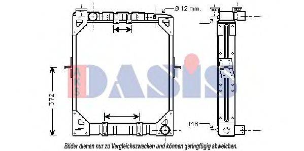 AKS DASIS 130510T Радиатор, охлаждение двигателя