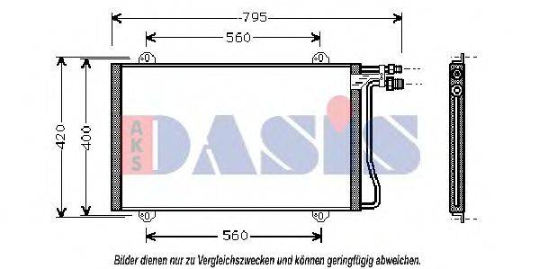 AKS DASIS 132030N Конденсатор, кондиционер