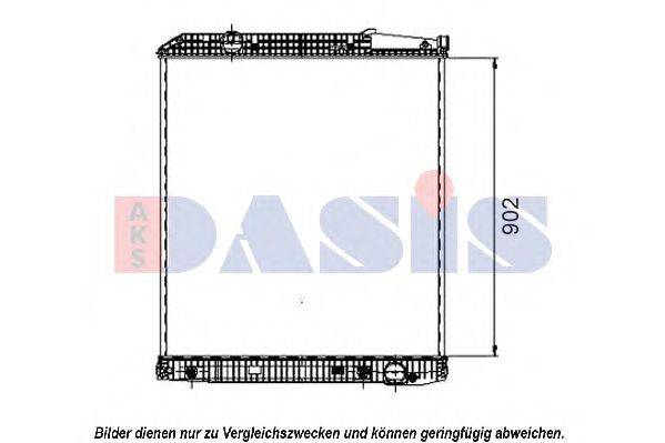 AKS DASIS 132080S Радиатор, охлаждение двигателя