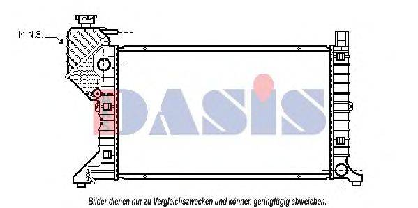 AKS DASIS 132310N Радиатор, охлаждение двигателя