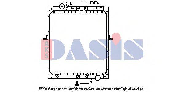 AKS DASIS 132430N Радиатор, охлаждение двигателя