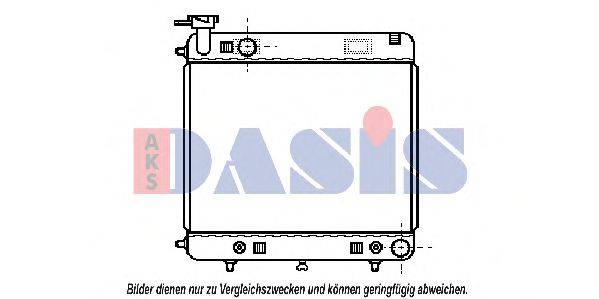 AKS DASIS 132460N Радиатор, охлаждение двигателя