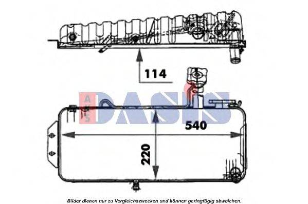 AKS DASIS 134000N Компенсационный бак, охлаждающая жидкость