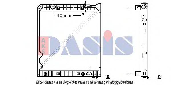 AKS DASIS 134300N Радиатор, охлаждение двигателя