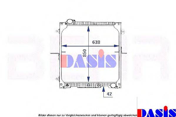 AKS DASIS 135280N Радиатор, охлаждение двигателя