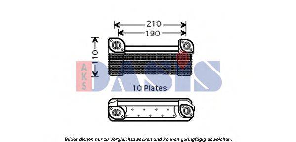 AKS DASIS 136270N масляный радиатор, двигательное масло