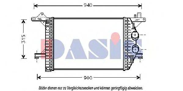 AKS DASIS 137350N Интеркулер