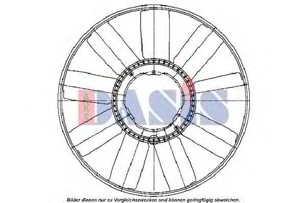 AKS DASIS 138012N Крыльчатка вентилятора, охлаждение двигателя