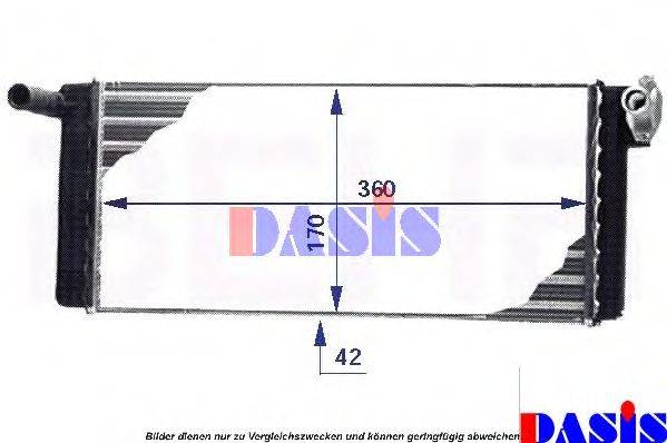 AKS DASIS 139320N Теплообменник, отопление салона