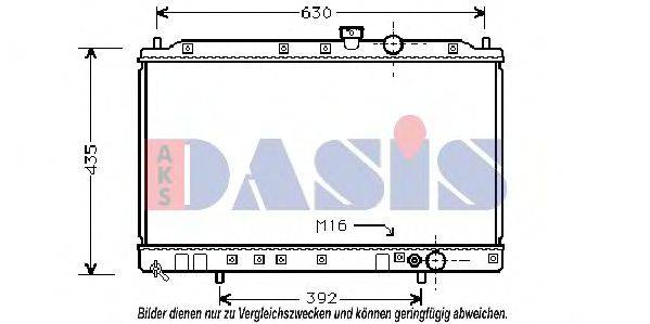 AKS DASIS 140026N Радиатор, охлаждение двигателя