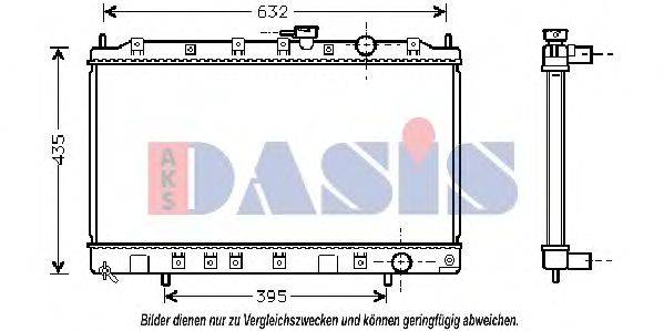 AKS DASIS 140039N Радиатор, охлаждение двигателя