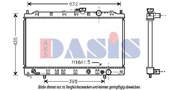 AKS DASIS 140042N Радиатор, охлаждение двигателя