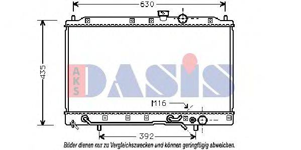 AKS DASIS 140054N Радиатор, охлаждение двигателя