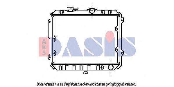 AKS DASIS 140060N Радиатор, охлаждение двигателя