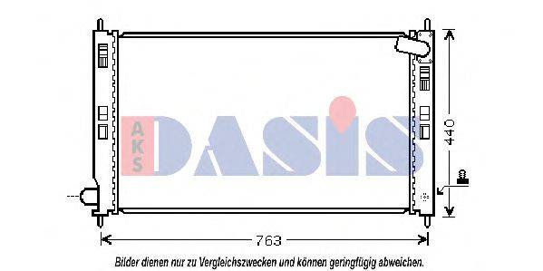 AKS DASIS 140069N Радиатор, охлаждение двигателя