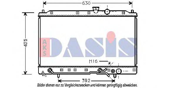 AKS DASIS 140110N Радиатор, охлаждение двигателя