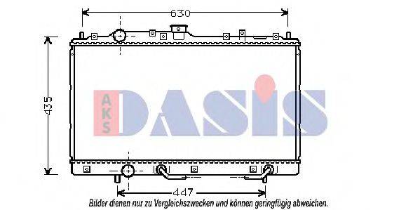 AKS DASIS 141190N Радиатор, охлаждение двигателя