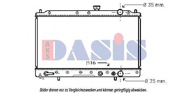 AKS DASIS 141240N Радиатор, охлаждение двигателя
