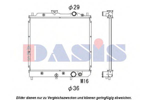 AKS DASIS 141300N Радиатор, охлаждение двигателя